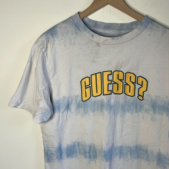 Vintage Guess Tie Dye Logo Mens T shirt size Small - Picture 2 of 10